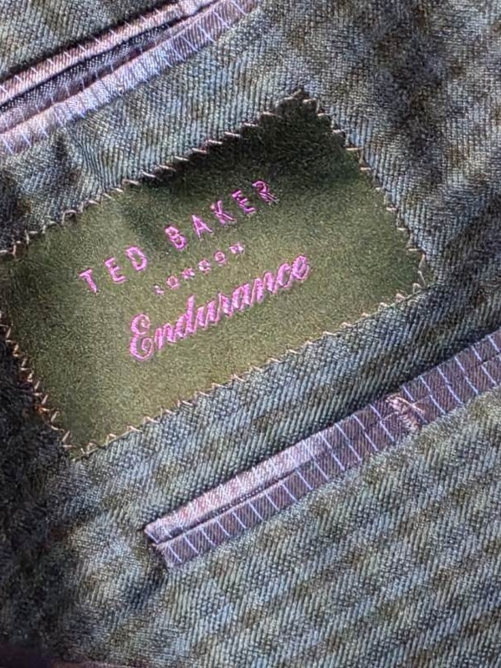 Ted Baker Endurance Jay SPJ Sport Coat Blazer Mens 40S Blue Plaid Wool - Picture 4 of 14